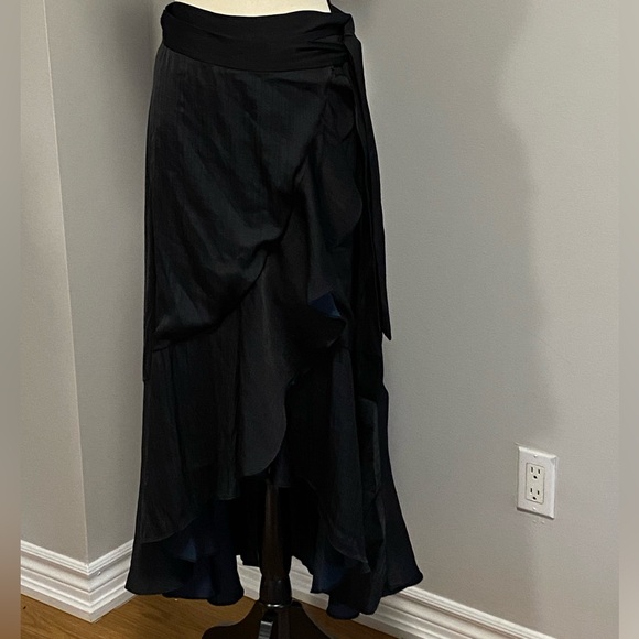 Maeve Ruffle Wrap Midi Skirt - Picture 9 of 14